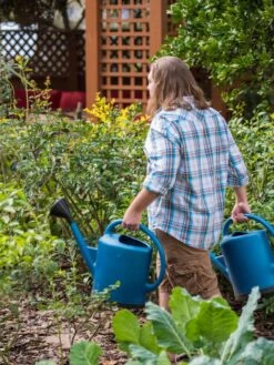 French Blue Watering Can -Gardeners Sale Shop 06341 1390 tif