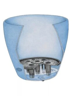 Viva Round Self-Watering Rolling Planter, 17.25” Diameter -Gardeners Sale Shop 39325 002