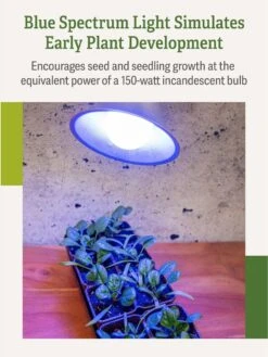 Miracle LED® Grow Light Bulb, Blue -Gardeners Sale Shop 3 4 crop Miracle Bulb Blue 3