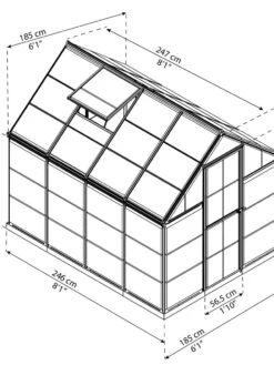 Canopia® By Palram Harmony™ Greenhouse, 6' -Gardeners Sale Shop 8588022 11V tif