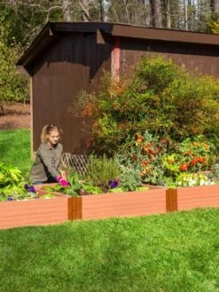 Classic Sienna Composite Raised Bed, 11" High With 2" Board 11 Classic Sienna Composite Raised Bed, 11" High With 2" Board -Gardeners Sale Shop 8588267 03V tif