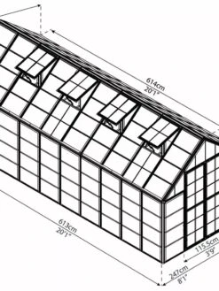 Canopia® By Palram Harmony™ Snap & Grow Greenhouse, 8' -Gardeners Sale Shop 8591043 12V jpg