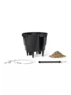 Lechuza® Nido Cottage Wicker Hanging Planter -Gardeners Sale Shop 8591154WT 001V tif