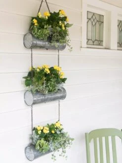 Galvanized Hanging Triple Planter 9 Galvanized Hanging Triple Planter -Gardeners Sale Shop 8595213 1108 tif