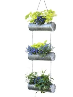 Galvanized Hanging Triple Planter 13 Galvanized Hanging Triple Planter -Gardeners Sale Shop 8595213 6967 tif