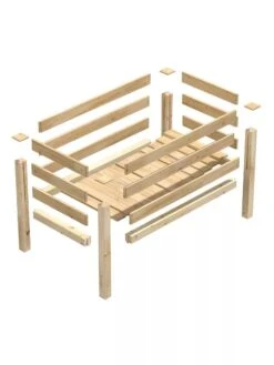 Elevated Cedar Garden Bed, 2' X 4' X 31" -Gardeners Sale Shop 8596147 09V 3 4