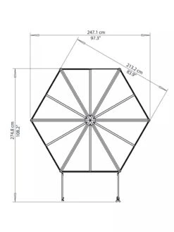 Canopia® By Palram Oasis Hexagon Greenhouse -Gardeners Sale Shop 8596238 005V tif