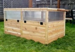 Garden In A Box Cedar Raised Bed With Greenhouse, 3' X 6' -Gardeners Sale Shop 8597082 05V tif
