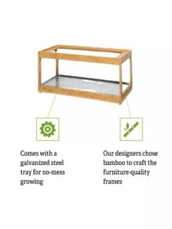 Low Bamboo LED Grow Light Garden 18 Low Bamboo LED Grow Light Garden -Gardeners Sale Shop 8597720 5