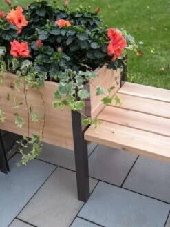 Elevated Cedar Planter Bench Kit, Natural, 90" -Gardeners Sale Shop 8597992 9645 tif