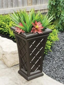 Carolina Self-Watering Tall Planter, 28" -Gardeners Sale Shop 8598645 03V tif