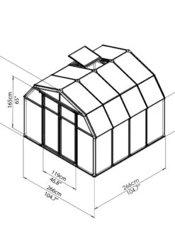 Canopia® By Palram Hobby Gardener Greenhouse, 8' -Gardeners Sale Shop 8599331 11V tif