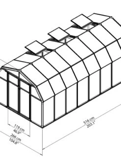 Canopia® By Palram Hobby Gardener Greenhouse, 8' -Gardeners Sale Shop 8599333 04V tif