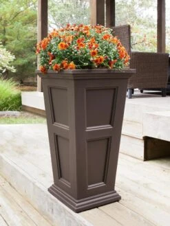 Fairfield Self-Watering Tall Patio Planters, 34” -Gardeners Sale Shop 8600109 03V tif