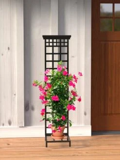Mission-Style Planter Stand With Trellis -Gardeners Sale Shop 8600111 01V tif