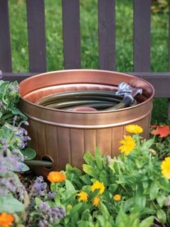 Classic Copper Hose Pot -Gardeners Sale Shop 8600238 0057
