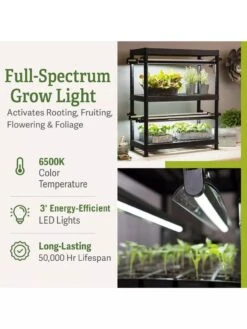 LED Stack-n-Grow Lights - 2-Tier System 9 LED Stack-n-Grow Lights - 2-Tier System -Gardeners Sale Shop 8608906 2
