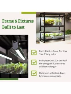LED Stack-n-Grow Lights - 2-Tier System 10 LED Stack-n-Grow Lights - 2-Tier System -Gardeners Sale Shop 8608906 7