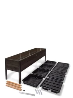 Self-Watering Eco-Stained Elevated Planter Box, 2' X 8' -Gardeners Sale Shop 8608967 4297 tif