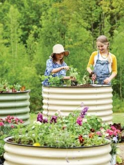 Birdies™ Round Metal Raised Bed, Tall -Gardeners Sale Shop 8609152 7563 tif