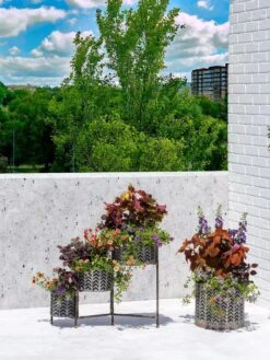 Galvanized Grow Bag Triple Planters With Stand -Gardeners Sale Shop 8609180 0344 tif