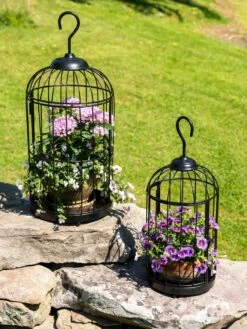 Hanging Birdcage Planter Set 8 Hanging Birdcage Planter Set -Gardeners Sale Shop 8609181 0374 tif