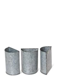 Mini Magnetic Galvanized Planter Pockets, Set Of 3 -Gardeners Sale Shop 8609216 8714 tif