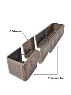 Corten Steel Modular Raised Bed, 2'x6' -Gardeners Sale Shop 8610701 4010 tif