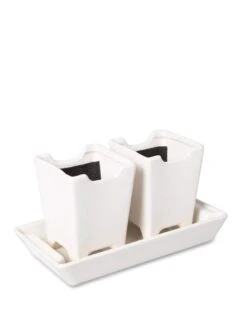 Stoneware Self-Watering Windowsill Planters, Set Of 2 -Gardeners Sale Shop 8611890 5658 tif