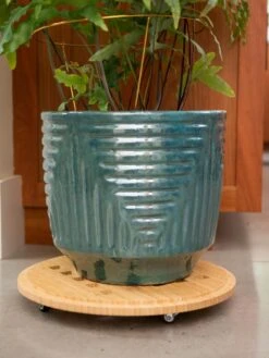 Bamboo Plant Caddy Round, 15.75" -Gardeners Sale Shop 8612716 2270 tif