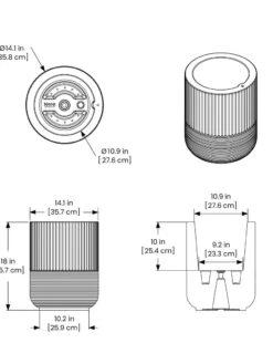 Arden Round Planter -Gardeners Sale Shop 8613267 01V tif