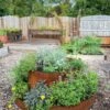Birdies™ Corten Steel Tiered Round Raised Bed Kit, Tall