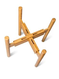 Adjustable Bamboo Plant Stand, Set Of 2 -Gardeners Sale Shop 8613292 7079