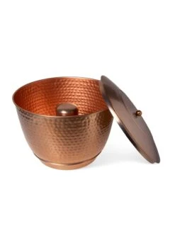 Hammered Copper Hose Pot With Lid 18 Hammered Copper Hose Pot With Lid -Gardeners Sale Shop 8613311 5812