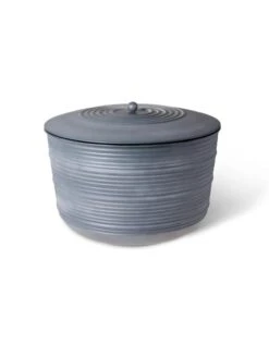 Ribbed Hose Pot With Lid 13 Ribbed Hose Pot With Lid -Gardeners Sale Shop 8613332 5801