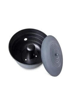 Ribbed Hose Pot With Lid 10 Ribbed Hose Pot With Lid -Gardeners Sale Shop 8613332 5808