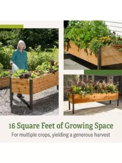Elevated Planter Box, 2' X 8' -Gardeners Sale Shop B00EOW8FHU raisedbed feature 2 1